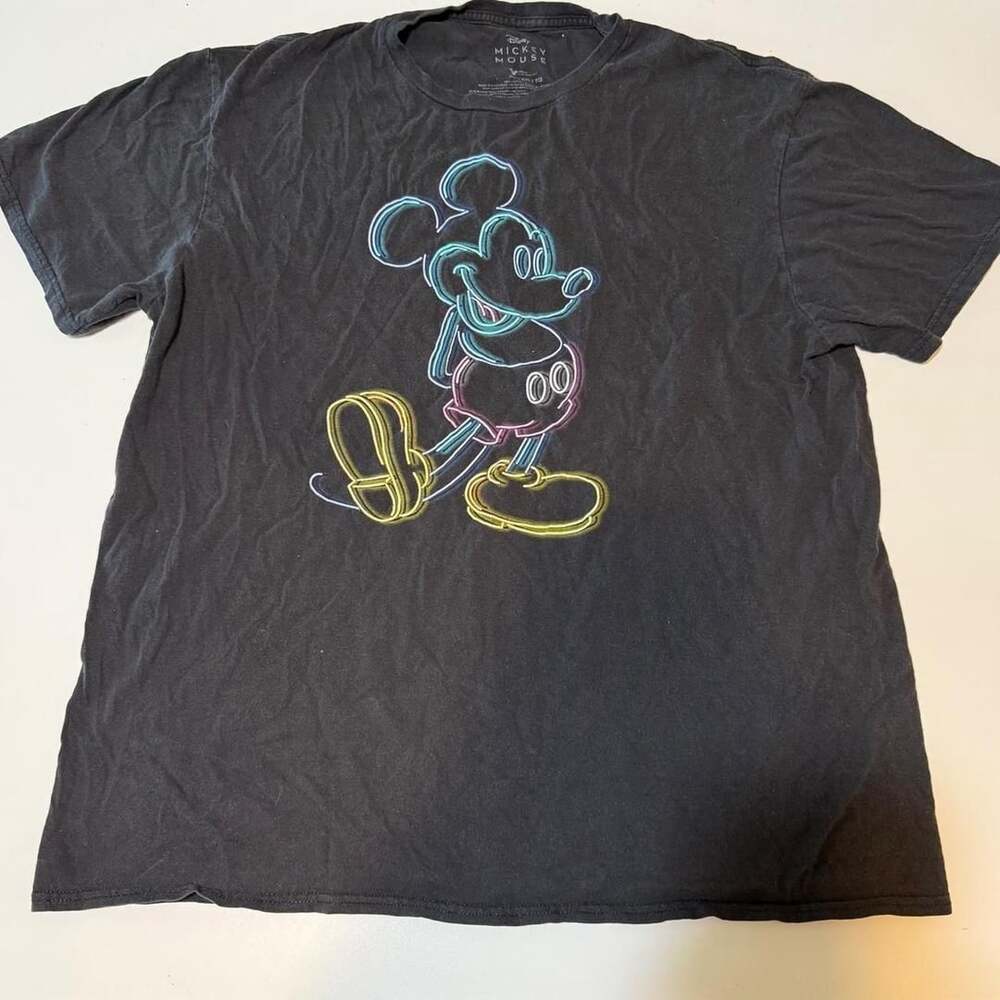 Disney Mickey Mouse Neon Graphic T-Shirt